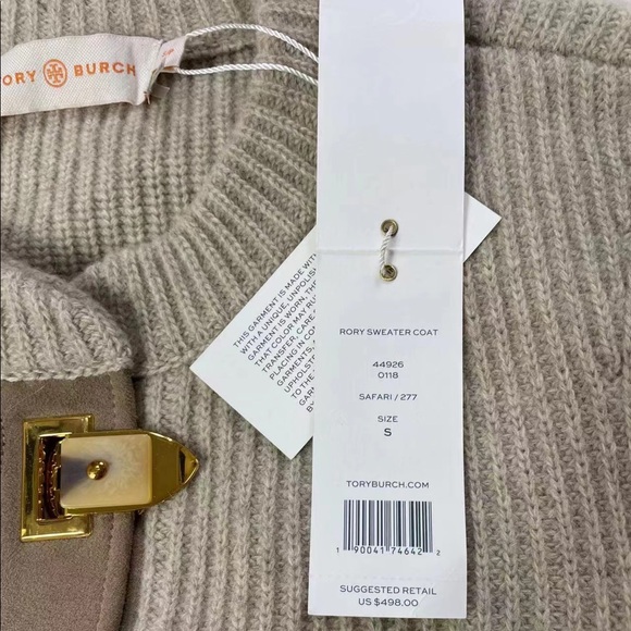 Tory Burch Rory Wool Sweater Coat Cardigan - Picture 6 of 6